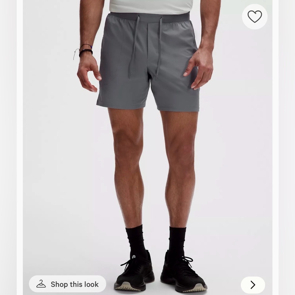 Lululemon License to Train Linerless Short 7" men’s solar gray XL